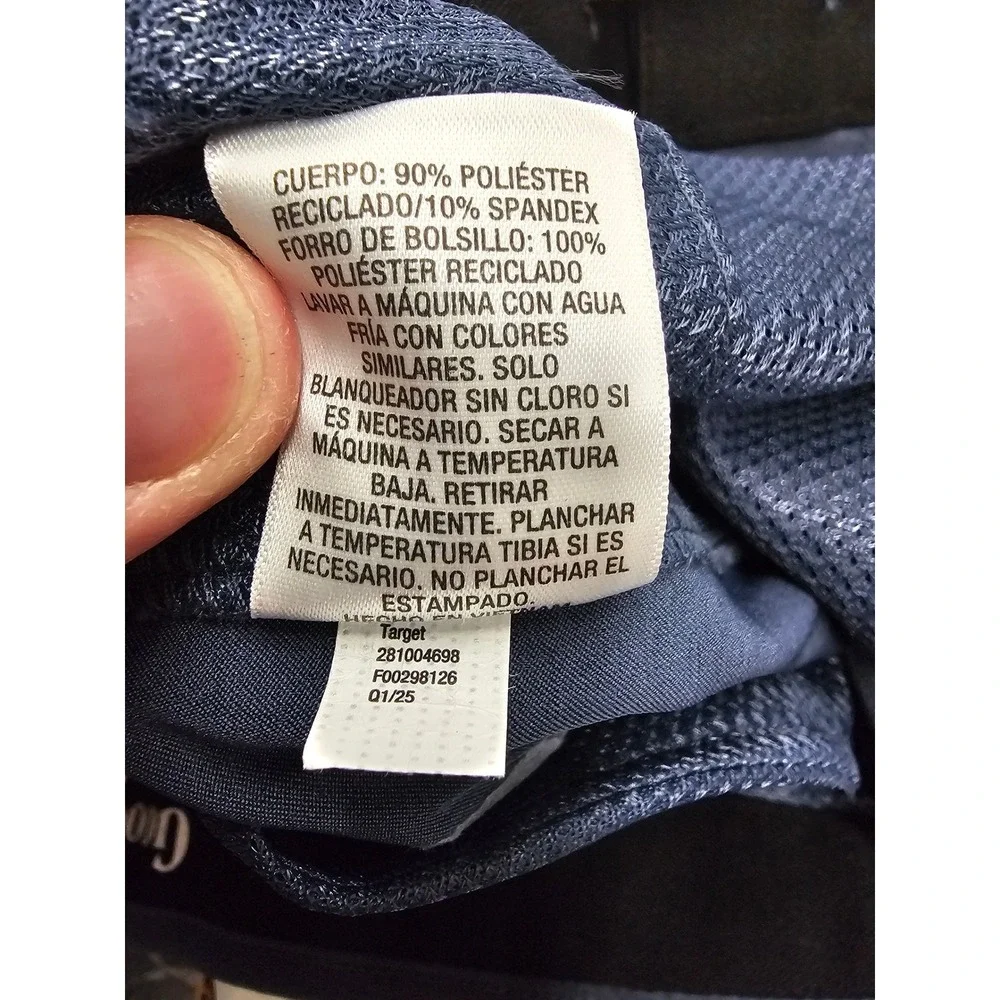 Goodfellow & Co Mens Hybrid Swim Shorts Blue Polyester Blend Casual Size 32